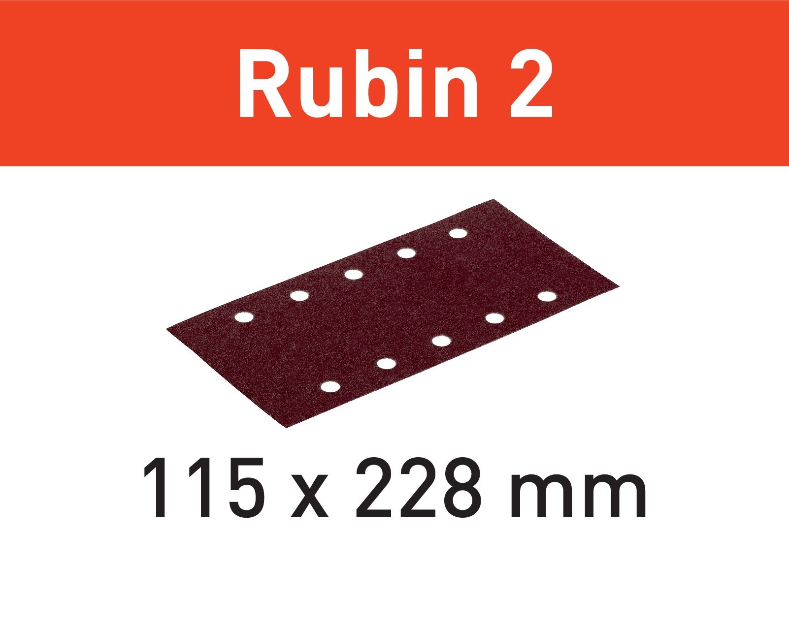 Schleifstreifen RUBIN 115x228 für Holzwerkstoffe Schleifstreifen RUBIN 115x228 für Holzwerkstoffe