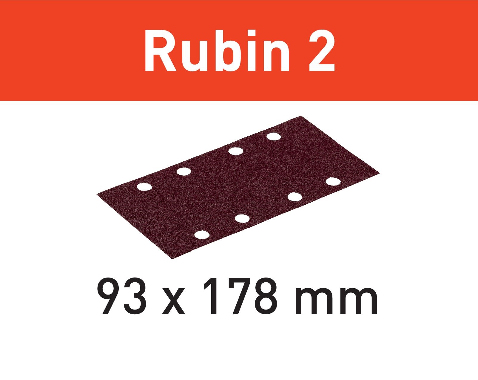 Schleifstreifen RUBIN 93x178 für Holzwerkstoffe Schleifstreifen RUBIN 93x178 für Holzwerkstoffe