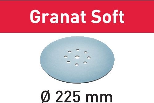Schleifscheibe D 225 mm GRANAT SOFT für Gips- und Dispersionsspachtel Schleifscheibe D 225 mm GRANAT SOFT für Gips- und Dispersionsspachtel