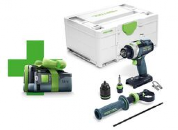 Festool Akku-Schlagbohrschrauber QUADRIVE TPC 18/4 I-Basic + Gratis Akku Nr. 577053
