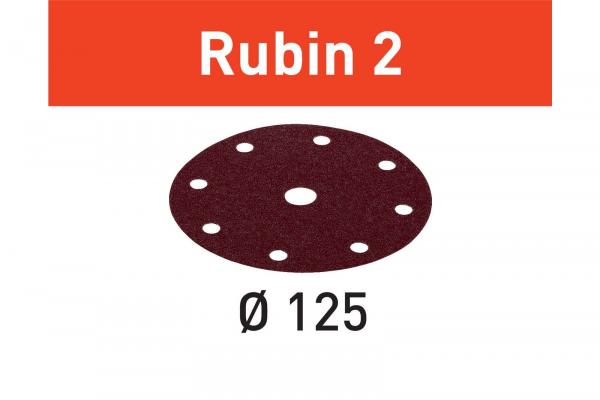 Festool Schleifscheiben RUBIN 2 STF D125/8 P120 RU2/10 Nr. 499105