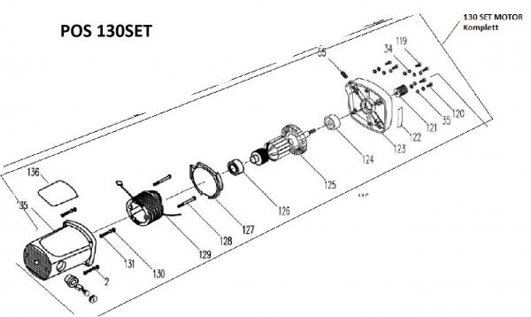 Motor Pos.#130SET für KAP305JL Nr.10000297