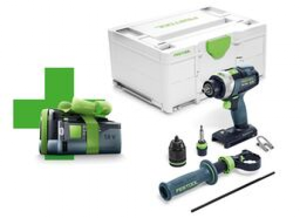 Festool Akku-Schlagbohrschrauber QUADRIVE TPC 18/4 I-Basic + Gratis Akku Nr. 577053