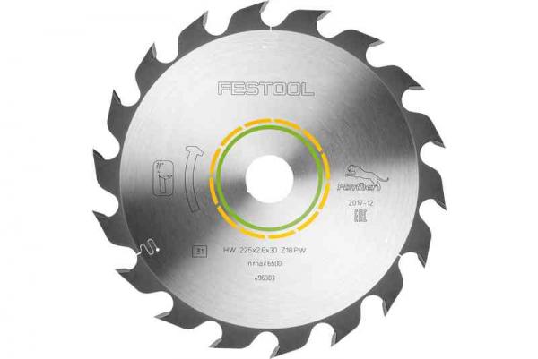 Festool Kreissägeblatt HW 225x2,6x30 PW18 WOOD RIP CUT Nr.496303